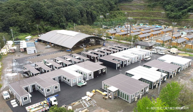 熊本県球磨村のムービングハウスによる仮設住宅